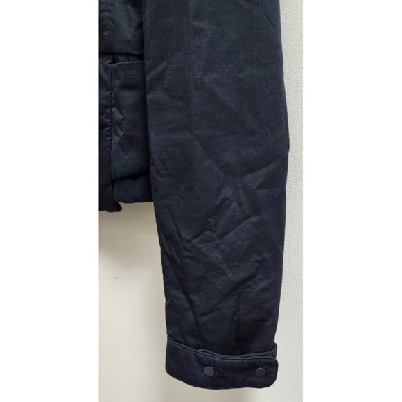 JNBY Women’s Black High Collar Jacket Size L Asymmetrical Zip Modern Minimalist - Picture 4 of 16